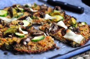 Vegan Cauliflower Crust Pizza